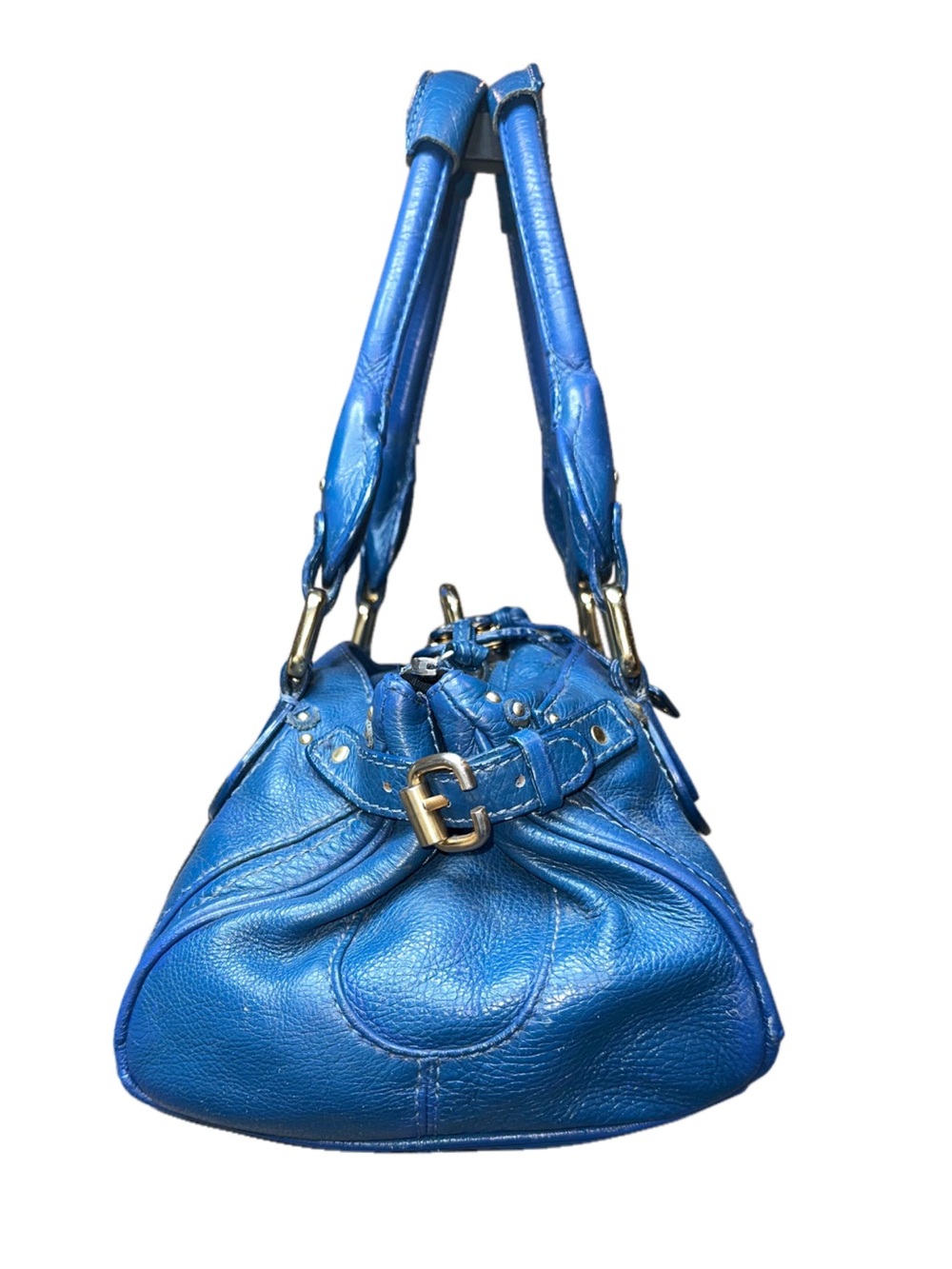 CHLOE PADDINGTON Blue Leather Bag - Lock and Key - Picture 16 of 17